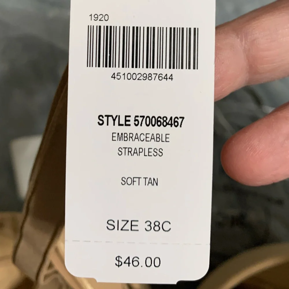 NWT Soma Tan Bra Strapless or with Straps - Picture 3 of 3